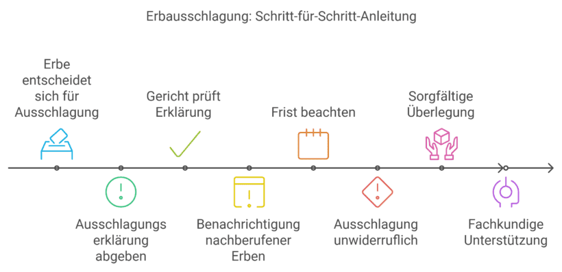 Erbausschlagung: Schritt für Schritt Anleitung