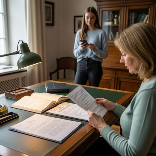 Erbe und Pflichtteil: Ernsthafte Prüfung testamentarischer Klauseln und Erbschaftsangelegenheiten.