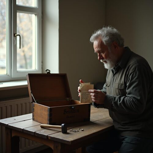 Ein Nachlasspfleger sichtet Akten zur Pflegschaft-Anordnung. Das leere Erbe erfordert die genaue Prüfung berechtigter Gläubiger-Interessen.