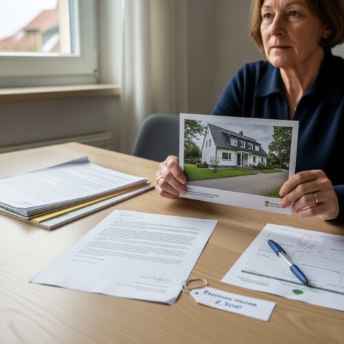 Die Erbin prüft das Gutachten zum umstrittenen Immobilienwert im Nachlass, entscheidend für Pflichtteil und Prozesskosten.