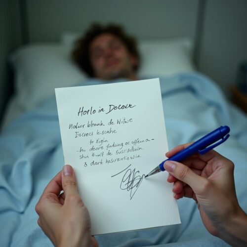 Wegen krankheitsbedingter Schwäche setzt der Erblasser nur sein Namenskürzel: Ein Formfehler, der den Erbschein verhindert.