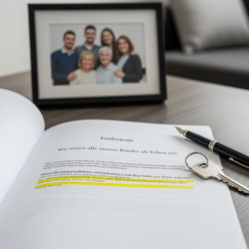 Das Nachlassgericht prüft die Auslegung des Testaments zur Haus-Zuwendung und die Bestellung eines Ersatzvollstreckers.