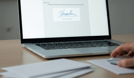 Nachlassverzeichnis per E-Mail formwirksam? Unterschrift, Inhalt und Folgen