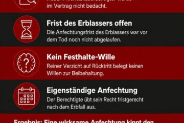 Neue Ehefrau gewinnt: Erbvertrag bleibt bei Fristlauf angreifbar